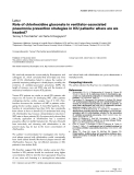Báo cáo y học: "Role of chlorhexidine gluconate in ventilator-associated pneumonia prevention strategies in ICU patients: where are we headed"