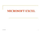 Bài tập thực hành MicroSoft Excel 8