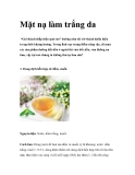 Mặt nạ làm trắng da