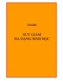 Luận văn đề tài :  Suy giảm đa dạng sinh học