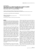 Báo cáo y học: " Searching for an ideal hemodynamic marker to predict short-term outcome in cardiogenic shock"