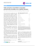 Báo cáo y học: "Value and price of ventilator-associated pneumonia surveillance as a quality indicator"