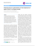 Báo cáo y học: "Arterial pressure optimization in the treatment of septic shock: a complex puzzle"