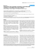 Báo cáo y học: "Intensivists' base specialty of training is associated with variations in mortality and practice patterns"