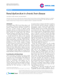 Báo cáo y học: "Renal dysfunction in chronic liver disease"