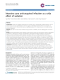 Báo cáo y học: "Intensive care unit-acquired infection as a side effect of sedation"