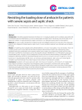 Báo cáo y học: "Revisiting the loading dose of amikacin for patients with severe sepsis and septic shock"