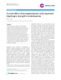 Báo cáo y học: "A novel effect of eicosapentaenoic acid: improved diaphragm strength in endotoxemia."