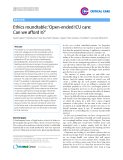 Báo cáo y học: " Ethics roundtable: ‘Open-ended ICU care: Can we afford it"