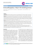 Báo cáo y học: " Echocardiography: a help in the weaning process"