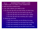 SLIDE MARKETING CĂN BẢN CHƯƠNG 4: MARKETING CHIẾN LƯỢC LƯỢC