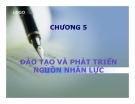 SLIDE QUẢN TRỊ NHÂN LỰC - CHƯƠNG 5: ĐÀO TẠO VÀ PHÁT TRIỂN NGUỒN NHÂN LỰC