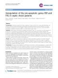 Báo cáo y học: "Upregulation of the pro-apoptotic genes BID and FAS in septic shock patients"