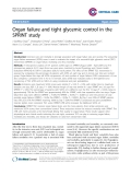 Báo cáo y học: "Organ failure and tight glycemic control in the SPRINT study"