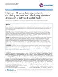 Báo cáo y học: "Interleukin-10 gene down-expression in circulating mononuclear cells during infusion of drotrecogin-a activated: a pilot study"