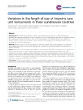 Báo cáo y học: "Variations in the length of stay of intensive care unit nonsurvivors in three scandinavian countries"