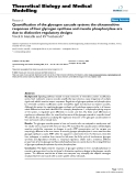 Báo cáo y học: "Quantification of the glycogen cascade system: the ultrasensitive responses of liver glycogen synthase and muscle phosphorylase are due to distinctive regulatory designs"