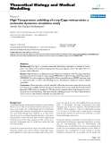 Báo cáo y học: " High-Temperature unfolding of a trp-Cage mini-protein: a molecular dynamics simulation study"