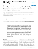 Báo cáo y học: "A simplified method for power-law modelling of metabolic pathways from time-course data and steady-state flux profiles"