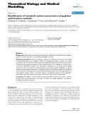 Báo cáo y học: " Identification of metabolic system parameters using global optimization methods"