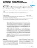 Báo cáo y học: " Pre-notification of arriving trauma patient at trauma centre: A retrospective analysis of the information in 700 consecutive cases"