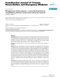 Báo cáo y học: " Management of burn injuries – recent developments in resuscitation, infection control and outcomes research"