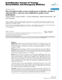 Báo cáo y học: " Out of hospital cardiac arrest outside home in Sweden, change in characteristics, outcome and availability for public access defibrillation"