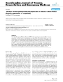 Báo cáo y học: "The role of emergency medicine physicians in trauma care in North America: evolution of a specialty"