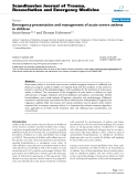 Báo cáo y học: "Emergency presentation and management of acute severe asthma in children"