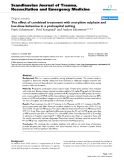 Báo cáo y học: "The effect of combined treatment with morphine sulphate and low-dose ketamine in a prehospital setting"