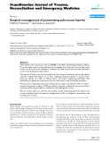 Báo cáo y học: "Surgical management of penetrating pulmonary injuries"