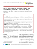 Báo cáo y học: " In-hospital resuscitation evaluated by in situ simulation: a prospective simulation study"