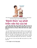 ‘Đánh thức’ sự phát triển não bộ của bé