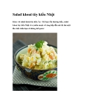 Salad khoai tây kiểu Nhật