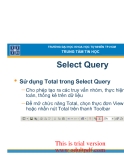 TÀI LIỆU HỌC Select Query