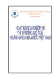 Bài tiểu luận về hoạt động thi trường mở của ngân hàng nhà nước Việt Nam