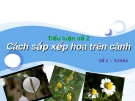 Cách xếp hoa trên cành