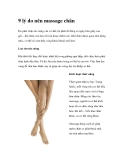 9 lý do nên massage chân