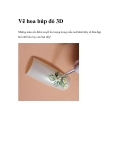 Vẽ hoa búp đỏ 3D