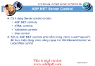 giới thiệu ASP.NET Server Control