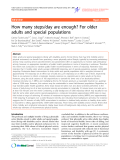 Báo cáo y học: " How many steps/day are enough? For older adults and special populations"