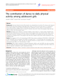 Báo cáo y học: "The contribution of dance to daily physical activity among adolescent girls"