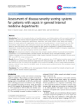 Báo cáo y học: " Assessment of disease-severity scoring systems for patients with sepsis in general internal medicine departments"