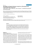 Báo cáo y học: " Simplified ontologies allowing comparison of developmental mammalian gene expression"