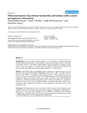 Báo cáo y học: " Characterization of probiotic Escherichia coli isolates with a novel pan-genome microarray"