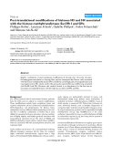 Báo cáo y học: " Post-translational modifications of histones H3 and H4 associated with the histone methyltransferases Suv39h1 and G9a"