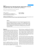 Báo cáo y học: "DNA signatures for detecting genetic engineering in bacteria"