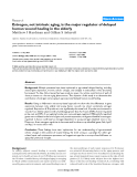 Báo cáo y học: "bEstrogen, not intrinsic aging, is the major regulator of delayed human wound healing in the elderly"