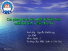 Các phong trào yêu nước ở Việt Nam cuối thế kỷ XIX- Đầu thế kỷ XX