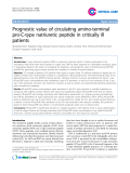 Báo cáo y học: " Prognostic value of circulating amino-terminal pro-C-type natriuretic peptide in critically ill patients"